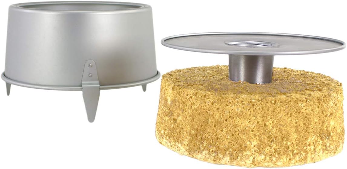PME - Angel Cake Pan (9 x 4"), Aluminium, Silver, 22.9 x 10.2 cm - Image 4