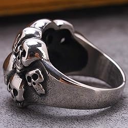 Jude Jewelers Stainless Steel Gothic Skull Vintage