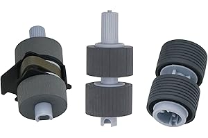 Intendvision Replacement Scanner Brake Roller and Pick Roller Set Compatible for Fujitsu fi-6670 fi-6670A fi-6770 fi-6770A fi-6750 fi-6750S fi-5650 fi-5650C fi-5750 fi-5750C, PA03338-K011 PA03576-K010