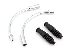 Bike Flexible V Brake Noodles Cable, Cable Guide Pipe Rubber Boots for Road Bikes and Mountain Bikes, 2 Pack