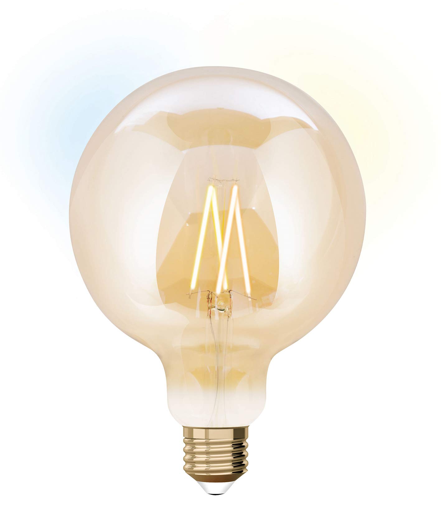 LUTEC IDual Series LED Filament Extension Bulb. Attention: Do not use The Product Without Remote Control. As Bright as 60 Watt, 9 W, Amber