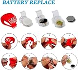 Bestlsy Set of 6 Bike Lights Front and Back LED Clip-On Waterproof Silicon view 7