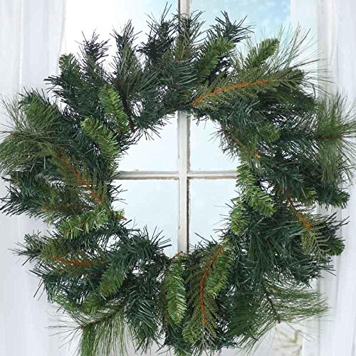 Factory Direct Craft Large 33 inch Artificial Mixed Pine Christmas Holiday Wreath