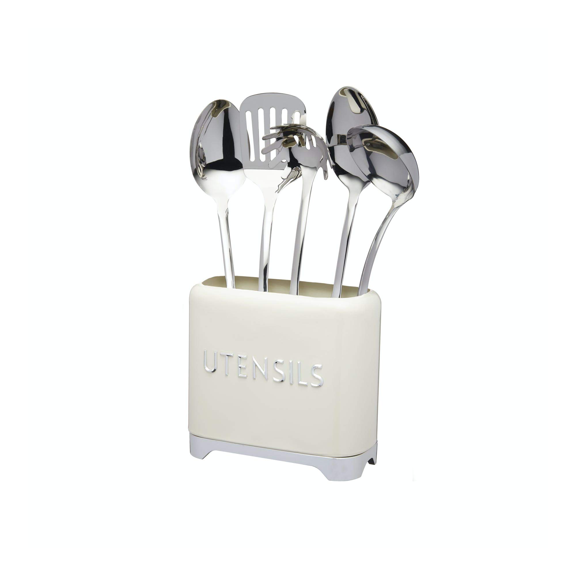 Auntie Morags Lovello Retro Utensil Holder in cream