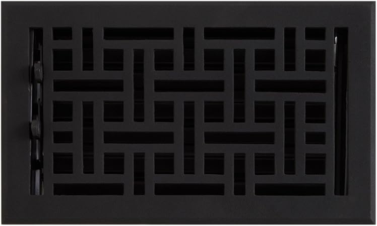 Naiture 6 X 10 Cast Iron Floor Register Wicker Style Amazon Com