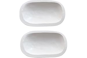 PHINICCO 2 Pack 9.7in Dough Bowls for Candle Making Rustic Wooden Bowl Lightweight Candle Holder Empty Decorative Bowl (Wicks Included)