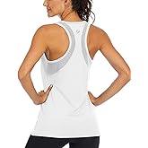 ICTIVE Workout Tank Tops for Women Loose Fit Yoga Mesh Racerback Open Back Muscle Shirts