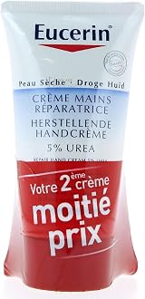 Eucerin UreaRepair PLUS 5% Urea Hand Cream 2 x 75ml Dry Damaged Skin Relief view 1