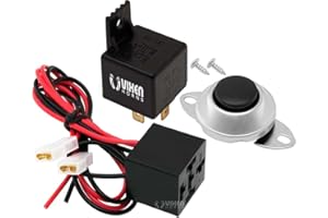 Vixen Horns 4-PIN Relay 40A/12V with Pre-Wired Plug/Socket and Momentary Horn Button/Switch VXA7902