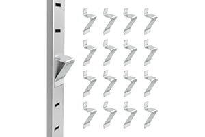 TRDZI 16 Pcs Metal Shelf Support Clips Compatible with Sandusky Metal Cabinet - Removable Shelf Clips Fits for Most Kinds of Metal Cabinets
