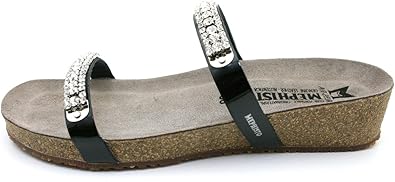 mephisto black patent leather sandals