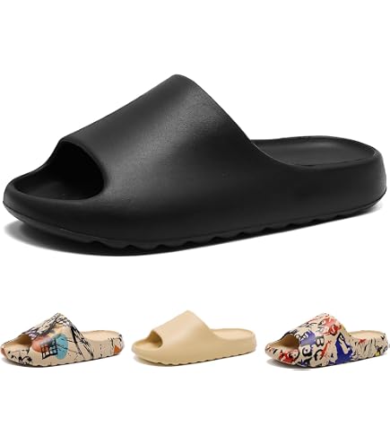 Yeezy Black Slide Sandals - Open Toe Men\'s Slides Amazon.com | adidas Mens Yeezy Slide Casual Sandals Casual  main image 3