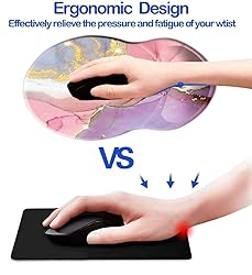 Mouse Pad with Wrist Support, Non Slip Mousepad