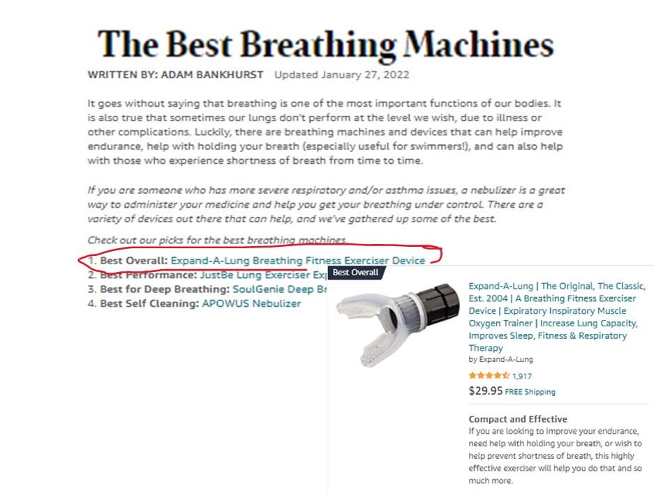 ExpandALung The Original, Est. 2004 A Breathing Fitness Exerciser