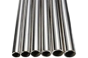 CynKen 2pcs OD 5mm x 4.5mm ID Stainless Pipe 304 Stainless Steel Capillary Tube Length 400mm