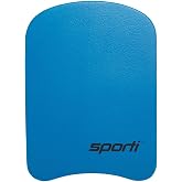 Sporti Kids Swim Kickboard, Junior EVA Foam Training Board, Swimming Aid | 14 x 10.5 x 1.125 in, Rounded Edges, Comfortable Grip, Contoured Underside, Kick Practice, Learn-to-Swim Aid, Pool Training