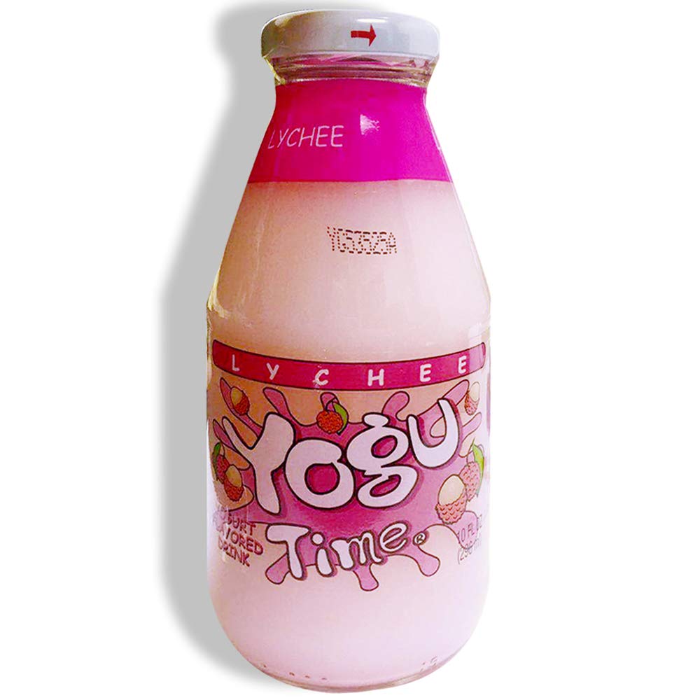 Yogu Time Yogurt, Flavored Drink 10 fl oz (Lychee, 12 Bottles) Amazon