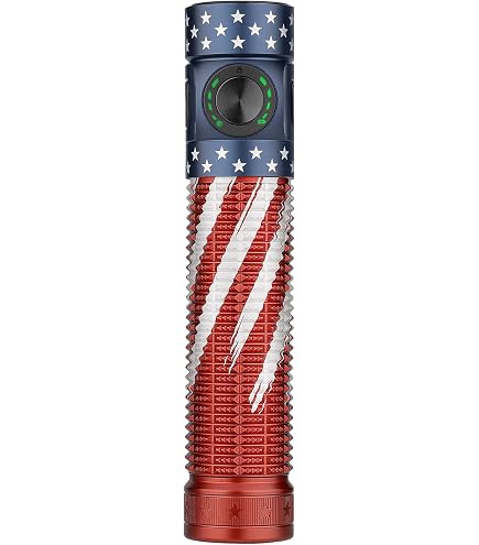 LUXPRO American Flag LED Keychain Flashlight 100 Lumens Compact Mini Flashlight with Keyring