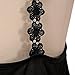 Sexy Deep V-Neck Backless Bodycon Club Dress (S) Black