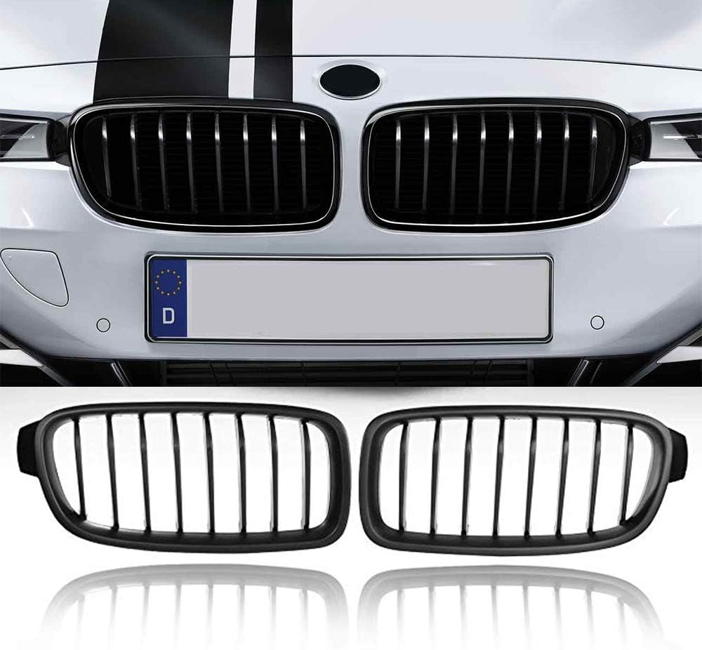 F30 F31 F35 Grille, Black Front Hood Kidney Grille For BMW 3 Series F30 F31 F35 2012-2017
