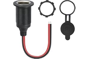 12V / 24V Car Mounted Cigarettes Lighters Charger with Cable Female Socket Plugs Connectors Adapters Car Cigarettes Lighters 