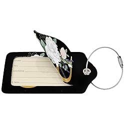 2 PCS Flower Lette B Luggage Tag for Suitcases