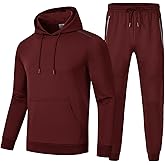 Rdruko Men's Tracksuits Sweatsuits 2 Piece Set Jogging Athletic Hoodie and Sweatpants Set for Men