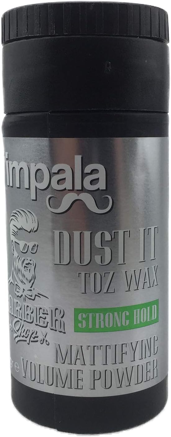 Impala Hair Powder Men Hair Styling Texturizing Powder for All Hair Types Instant Volume, Matte Texture, Easy to Use