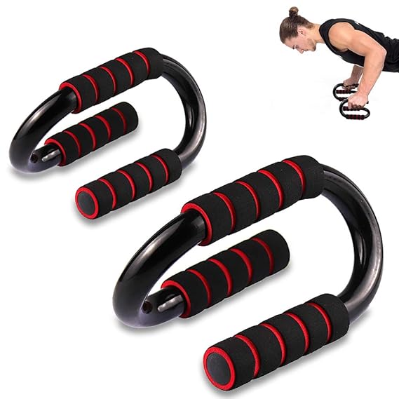 WeyTy Liegestützgriffe, 2er Liegestütze Push Up Stand Bar Liegestütz Griffe Sport Griffe für Starke Schultern/Arme/Rücken/Bauchmuskeln für Männer und Frauen, Standhält 180kg