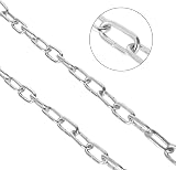 JMIATRY 10m 304 Stainless Steel Chain 3mm Heavy Duty Welded Link for Security view 3