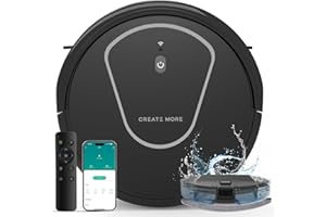 Bagotte Robot Vacuum and Mop Combo, 3 in 1 Vacuum Robot with 5000Pa Strong Suction,WiFi/App/Voice, Schedule, Self-Charging, Slim, Ideal for Hard Floor, Pet Hair, Carpet