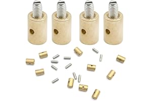 EATAKWARD 10Pcs Solderless Throttle Cable Nipples, Universal Metal Brake Cable Solderless Nipple Screws, Heavy Duty Brake Cab