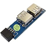 HLT 9pin USB 2.0 Female Pin Header to Dual USB2.0 Port Adapter