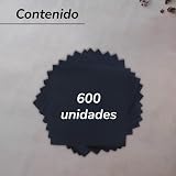 Hostelnovo Black Napkins Pack 600 Black Disposable 10x10 cm 20x20 cm view 2