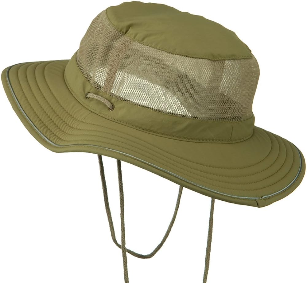 e4Hats Big Size Talson UV Mesh Bucket Hat at  Women’s Clothing store