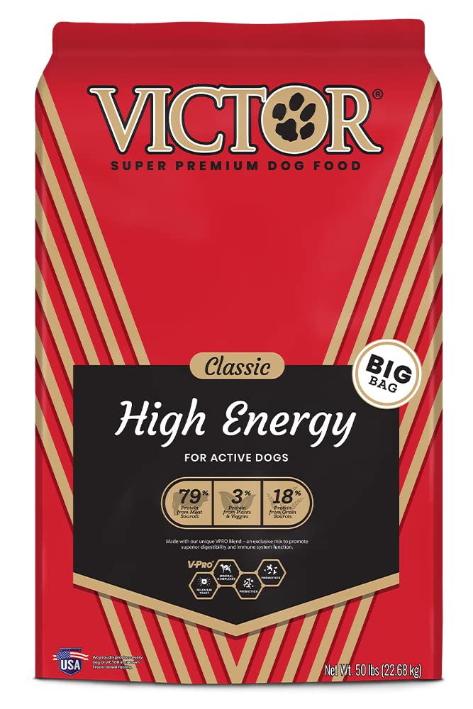 Photo 1 of Victor Super Premium Dog Food – High Energy Dry Dog Food for Active Dogs – Gluten Free Dog Food with Beef and Chicken Meal Proteins for Sporting Dogs – All Breeds and All Life Stages, 50 lb