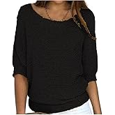 Bengbobar Lightweight Sweaters for Women V Neck Long Sleeve Knit Loose Oversized Pullover Sweater Top