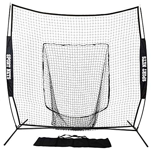 Hit Run Steal Heavy Duty Softball & Baseball Net with Carrying Bag
