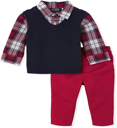 baby sweater vest outfit