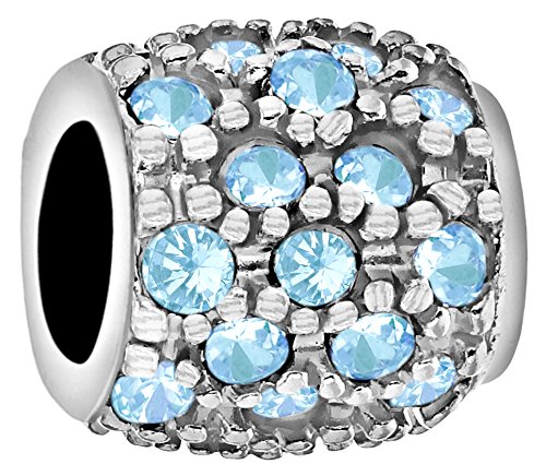 Tuscany Silver Women's Sterling Silver Blue CZ Bead