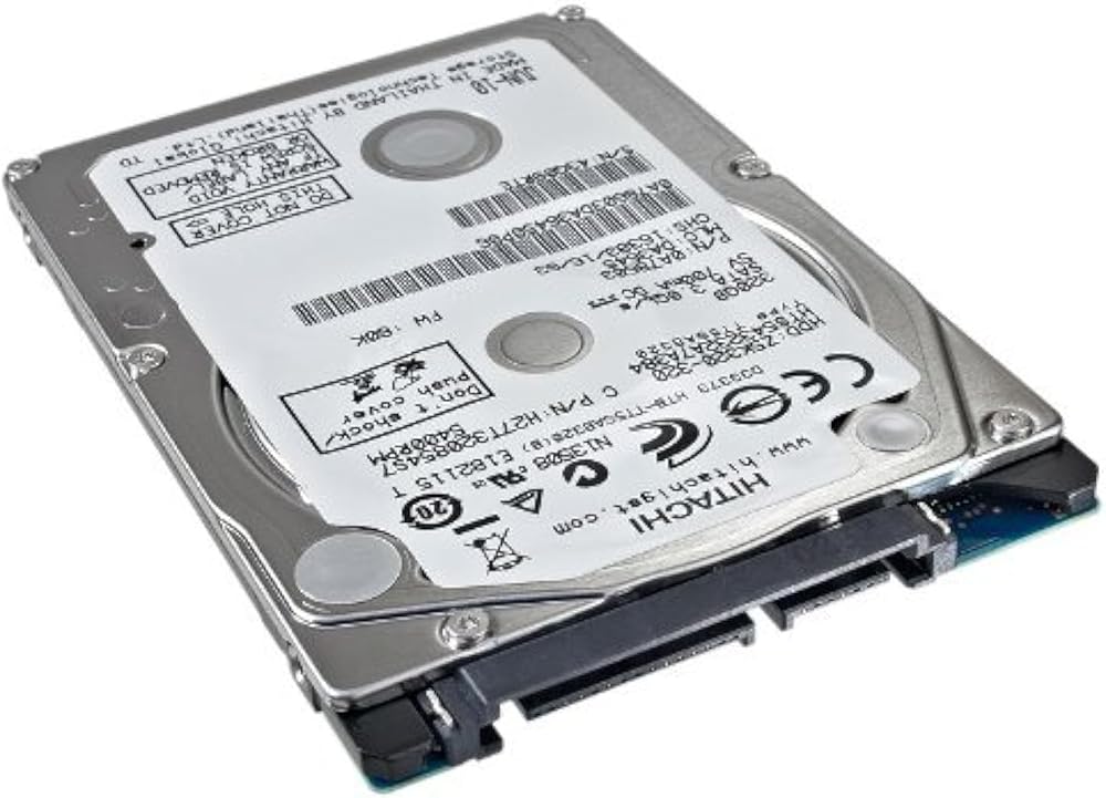 Hitachi 320GB 2.5 Inch 7MM SATA Laptop Hard Drive 5400 RPM - 1 Year Warranty