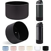 LUCKINEE 2Pcs Silicone Boot Sleeve for Owala Water Bottle FreeSip Twist and Flip Protective Silicone Bottom Base Bumper for Owala Flask Water Bottle BPA Free, Anti-Slip