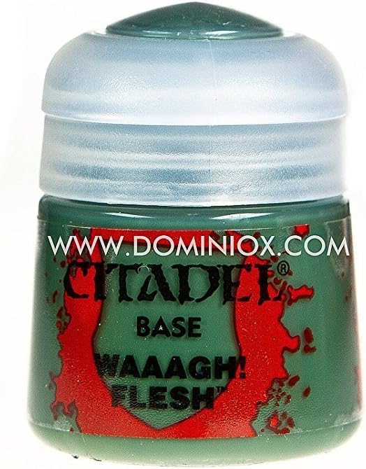 Games Workshop - Citadel Colour Base: Waaagh! Flesh (12ml) Paint, 'Waaagh! Flesh', 12 ml (Pack of 1)