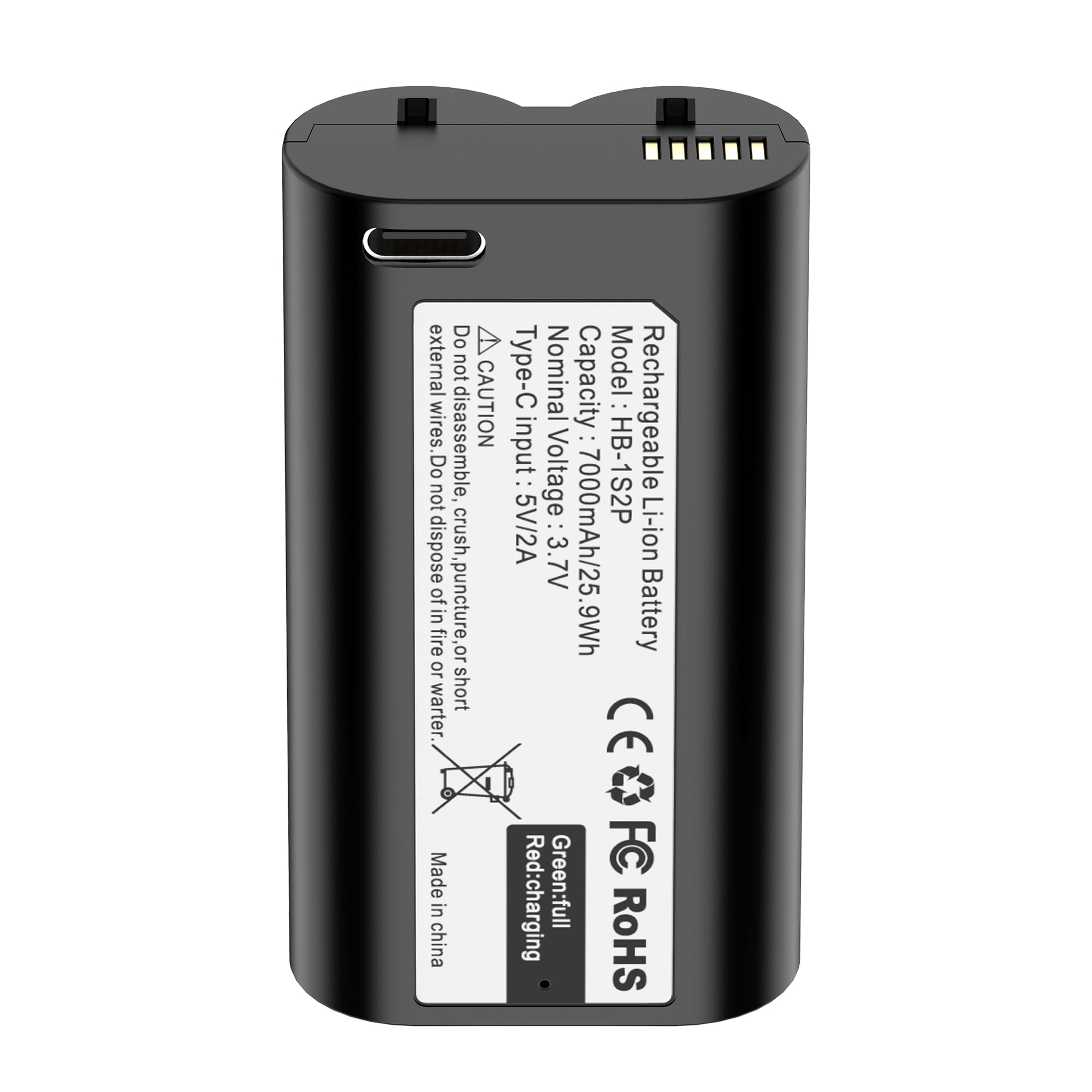 Photo 1 of 1-Pack Replacement Battery for myQ Smart Garage Video Keypad - 7000mAh Rechargeable Lithium Battery for myq Video keypad, Type-C Fast Charging & Extreme Temperature Tolerance