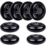 AOWISH 8-Pack 80mm Inline Skate Wheels 85A Inline Skates Replacement Wheel with Bearings ABEC-9
