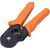Signstek Adjusting Ratcheting Square Ferrule Wire Cable Crimper Plier Crimping Crimp Tool AWG23-10 Orange