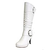 Top Moda Womens Page-22 Knee High Round Toe Buckle