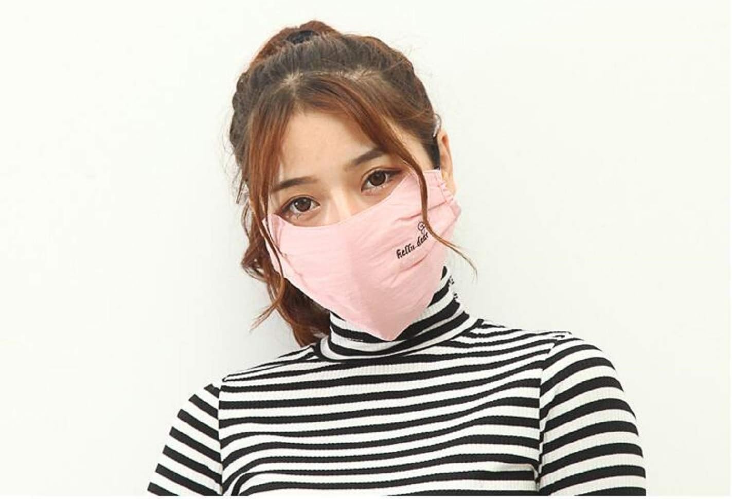 AVIGOR N95 Mouth Mask N99 Dust Mask Anti Pollution Military Grade Washable Cotton Masks With Adjustable Straps (universal, Cotton-pink)