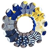QandSweet Baby Boy Combed Cotton Socks Infant Ankle Sock for Newborn Toddlers Childrens
