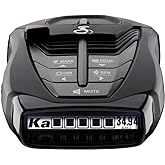 Cobra RAD 480i Laser Radar Detector, Long Range Detection, Bluetooth, Black | Apple CarPlay and Android Auto Compatible, LaserEye Front and Rear Detection, Digital Signal Processing